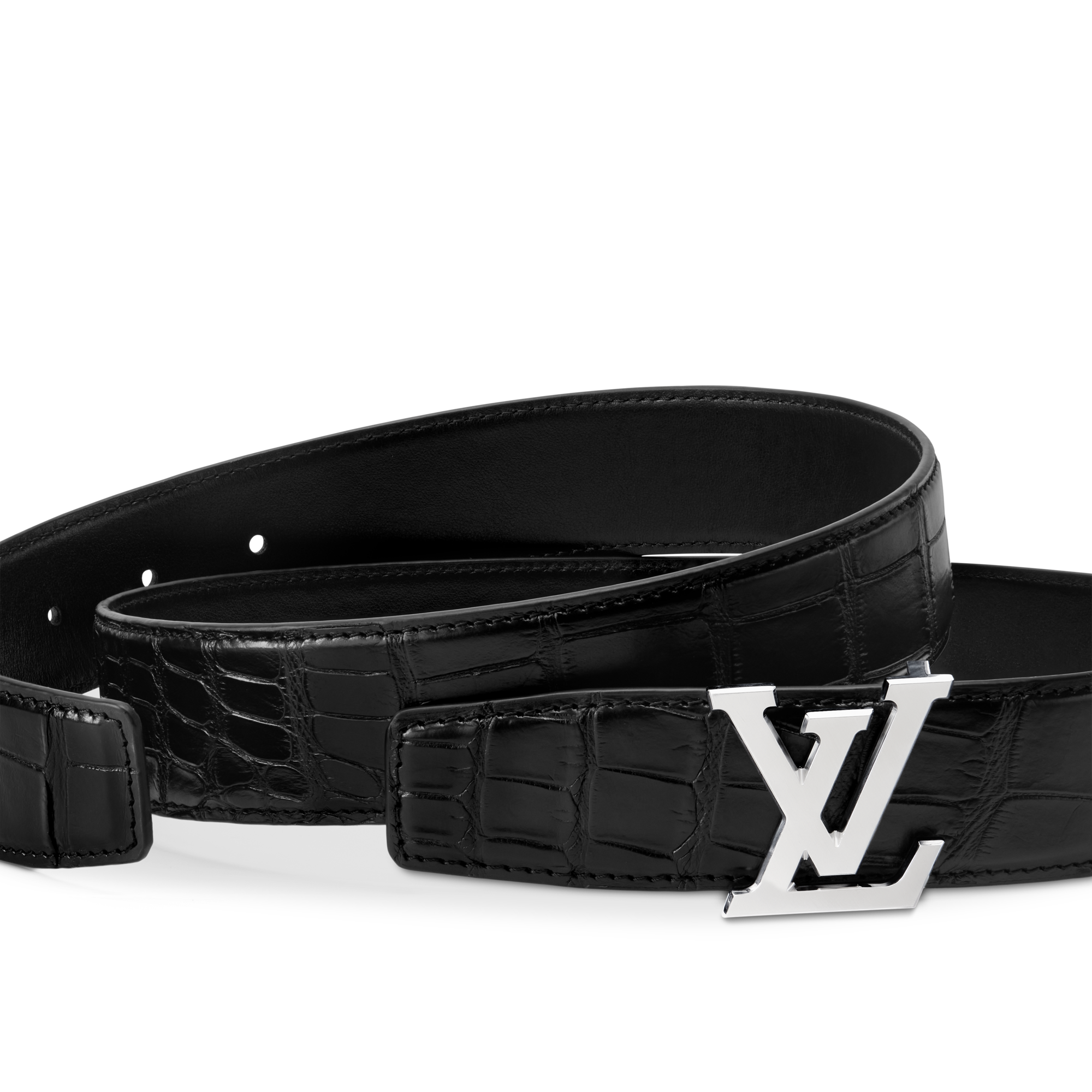 LV Heritage Alligator 35mm Reversible Belt - Accessories | LOUIS
